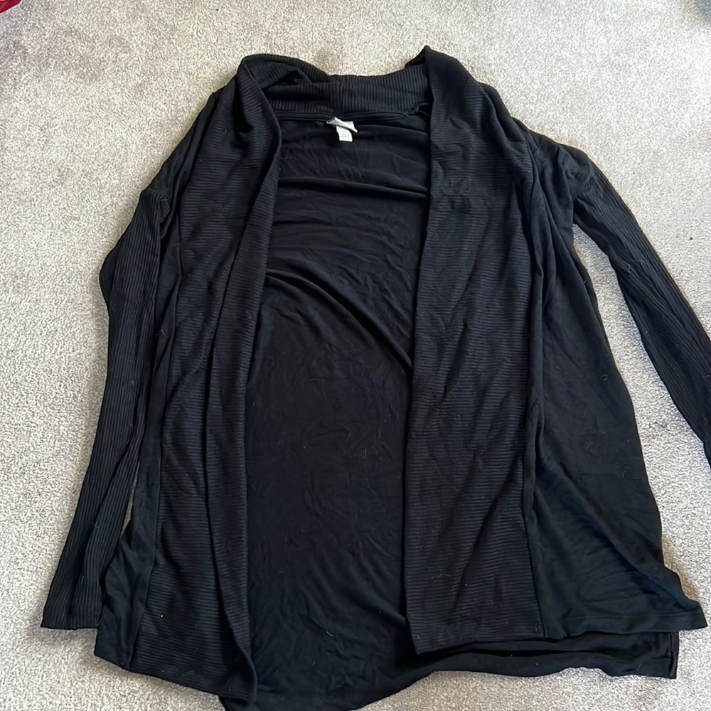 Black cardigan